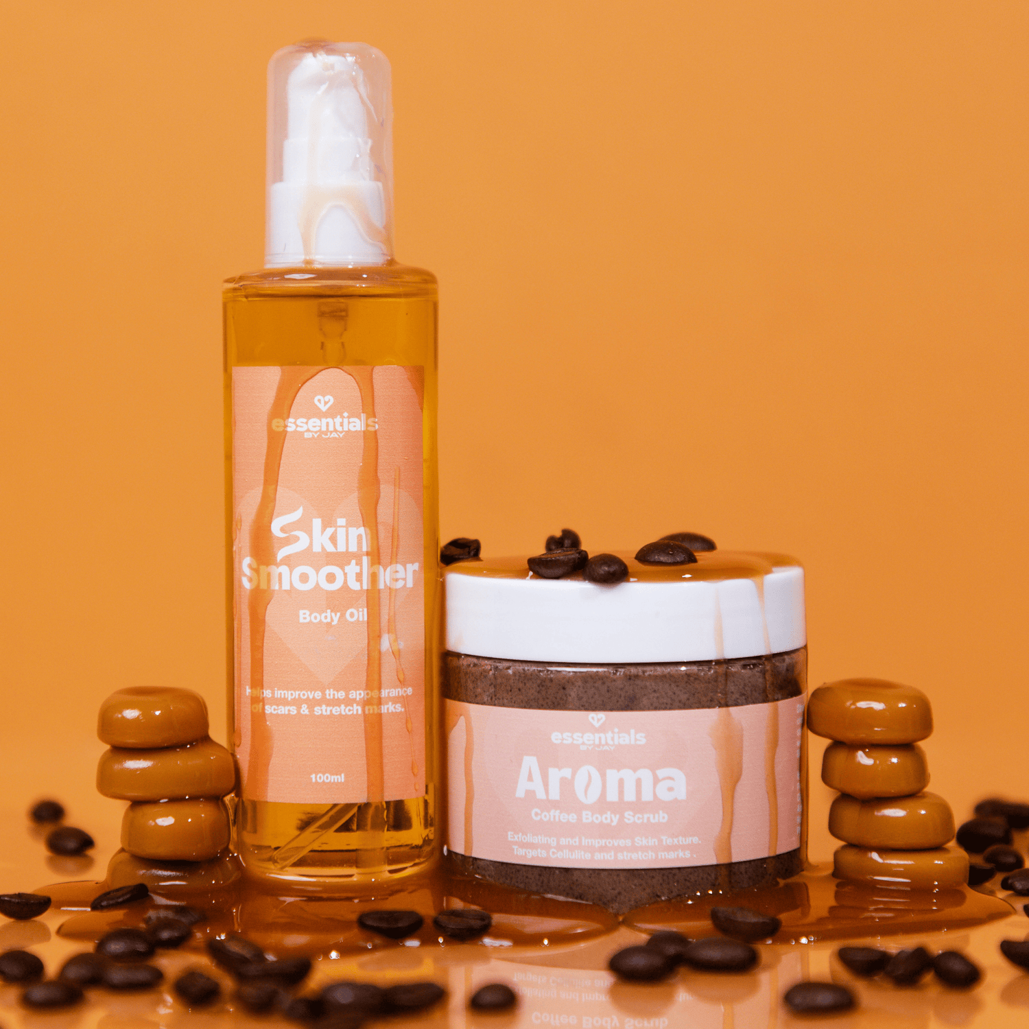 SmoothSkin Duo: The Ultimate Anti Cellulites & Stretch Marks Kit - Essentials by Jay