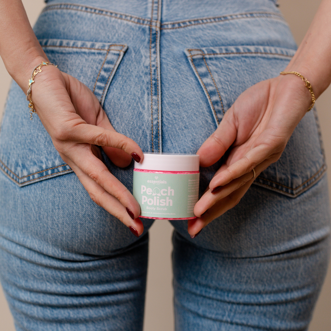Peach Polish Booty Scrub - 200g