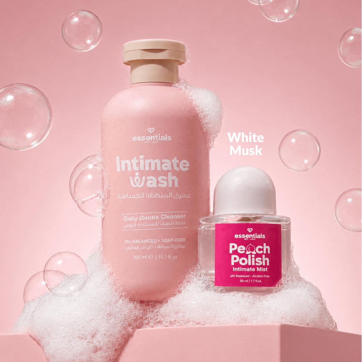 Feminine Hygiene Duo - Daily Intimate Wash + Bikini Perfume (New Packaging) - Essentials by Jay