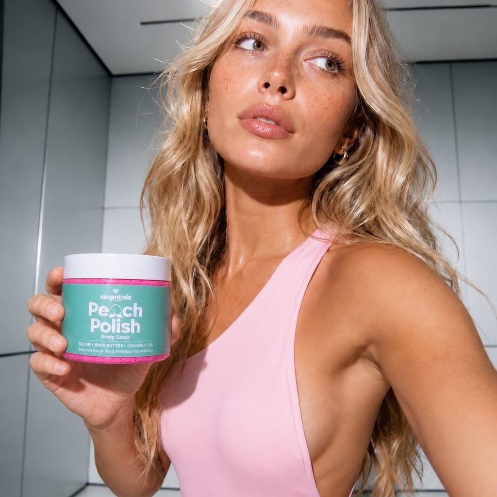 Peach Polish Booty Scrub - 200g - Essentials by Jay