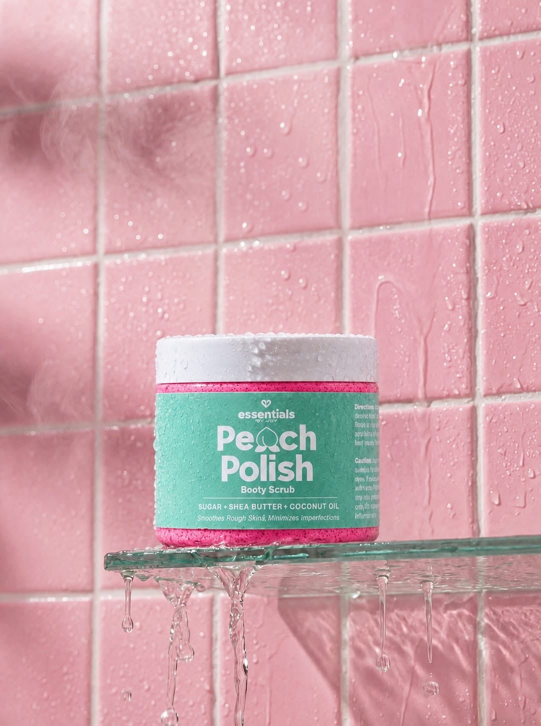 Peach Polish Booty Scrub - 200g - Essentials by Jay